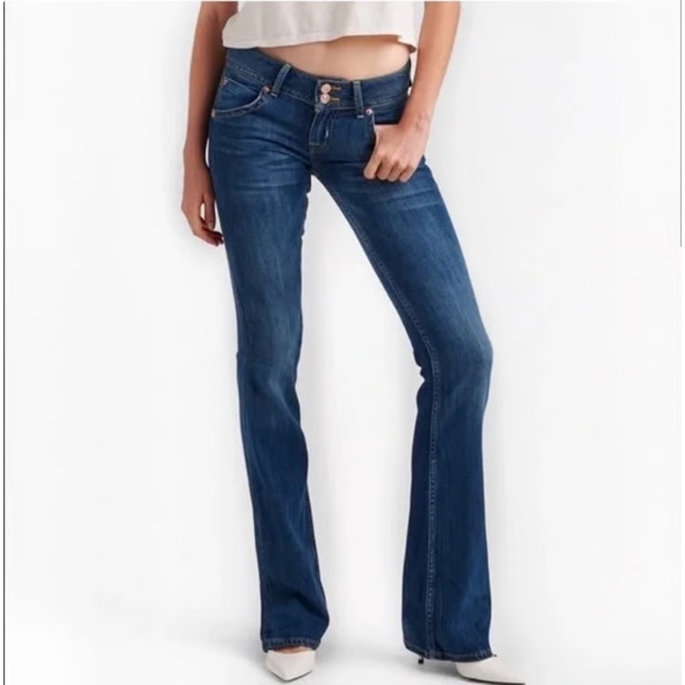 Hudson Jeans Signature Flap Pocket Classic Indigo Boot Cut Jeans Size 29